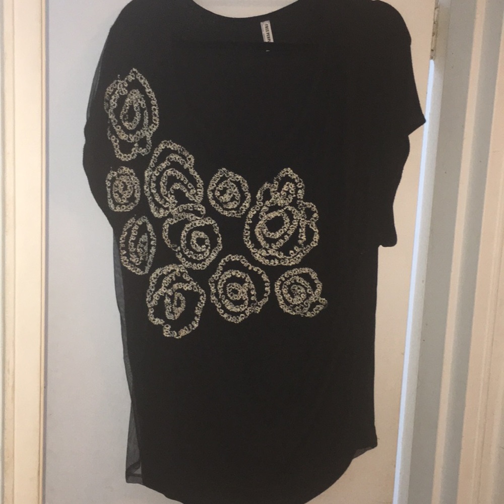 Free People Rosette Blouse